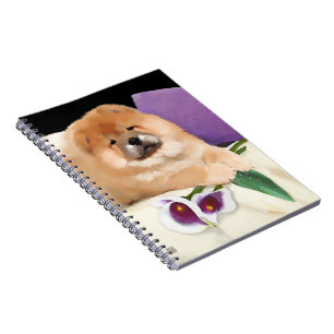 CALLIE heARTdog Chow-Chow gewundenes Notizbuch Notizblock