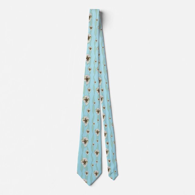 Callie the Sea Turtle Men's Neck Tie Krawatte (Vorderseite)