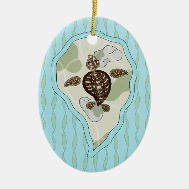 Callie the Sea Turtle Ornament (Vorne)