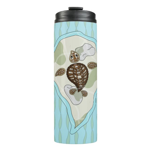 Callie the Sea Turtle Thermal Tumbler Thermosbecher (Vorderseite)