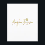 Calligrafie Beruflich Elegance Gold Color Flyer<br><div class="desc">Dieses Produkt war sehr gut und ich Liebe,  wie einfach es ist für individuelles Design. Das Design war sehr einfach,  daher bin ich sehr zufrieden,  wenn ich kreiere.</div>