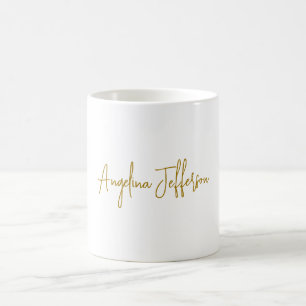 Calligrafie Beruflich Elegance Gold Color Kaffeetasse
