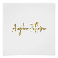 Calligrafie Beruflich Elegance Gold Color