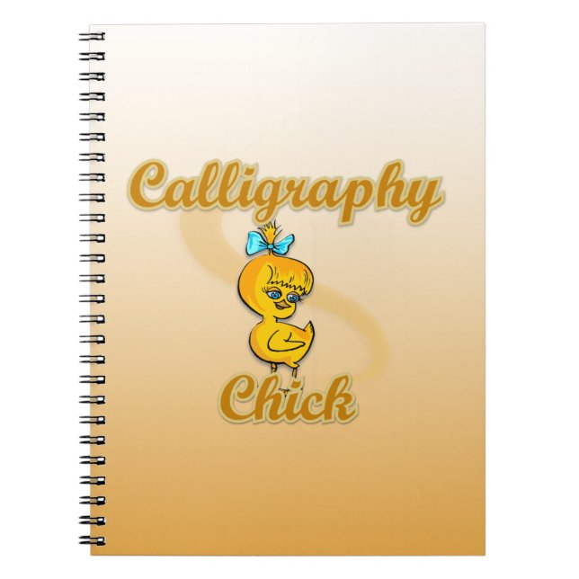 Calligrafie Chick Notizblock (Vorderseite)