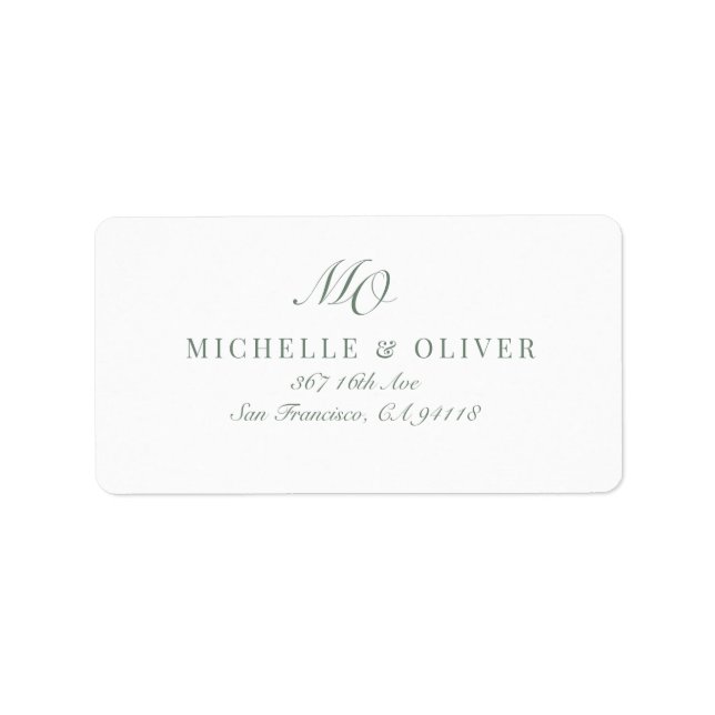 Calligrafie Classic Adressaufkleber (Vorne)