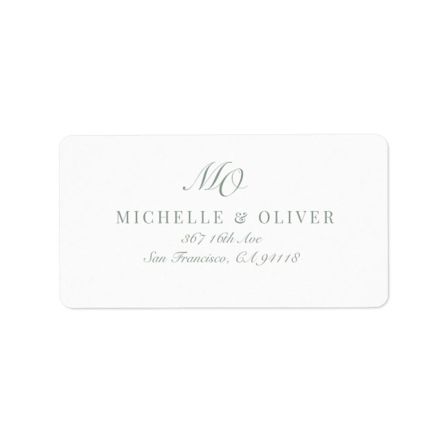 Calligrafie Classic Adressaufkleber (Vorne)
