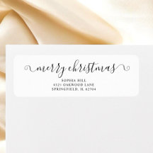 Calligrafie Merry Christmas White