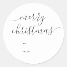 Calligrafie Minimalistisch Merry Christmas Gift
