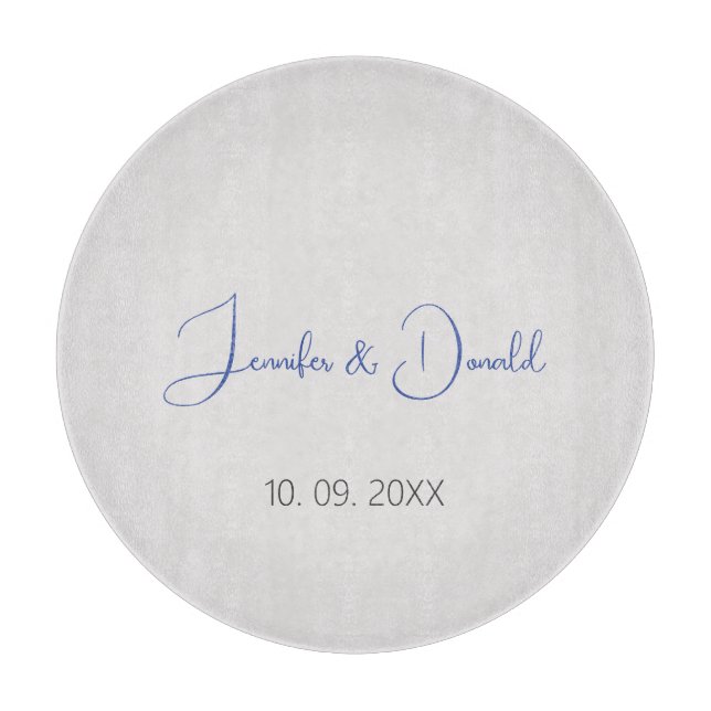 Calligrafie trendy klassische Drehbuch schlicht Pe Schneidebrett (Vorderseite)