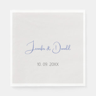 Calligrafie trendy klassische Drehbuch schlicht Pe Serviette