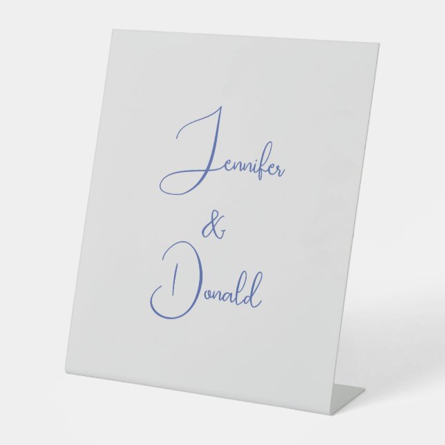 Calligrafie trendy klassische Drehbuch schlicht Pe Sockelschild (Vorderseite)