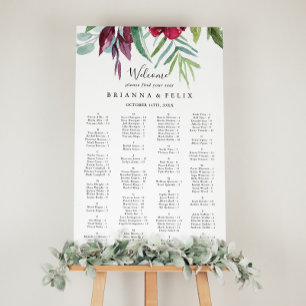 Calligrafie Tropical Alphabeating Chart Poster