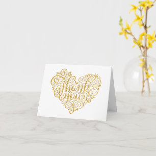 Calligrafie Vintag Phrase Vielen Dank Karte