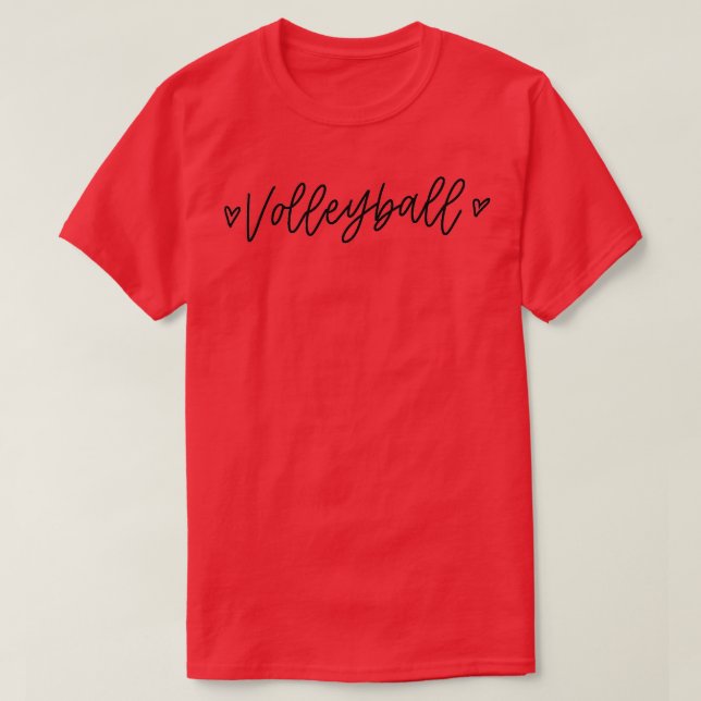 Calligrafie Volleyball T-Shirt (Design vorne)