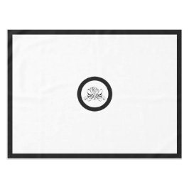 Calligrafy Black Rose Wedding Tischdecke