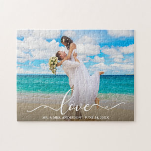 Calligrafy Liebe Wedding Foto Puzzle