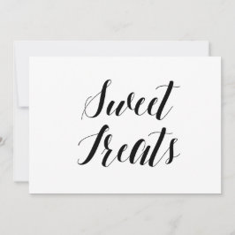 Calligrafy Style "Sweet Leckereien" Hochzeitssymbo Einladung