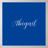 Calligraphie Eleganblau Schlichter einfacher Name