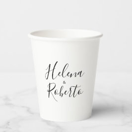 Calligraphie Formal Wedding Paper Cups Pappbecher