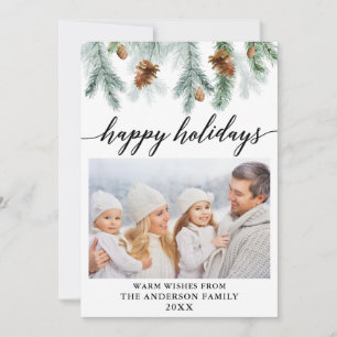 Calligraphie Foto Feiertagskarte