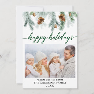 Calligraphie Foto Green Feiertagskarte