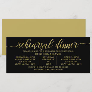 Calligraphie-Probe-Dinner Einladung