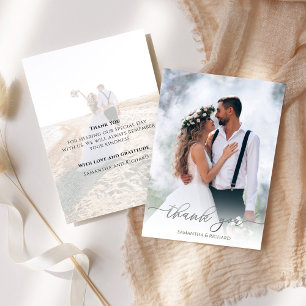 Calligraphie Silver Script Vielen Dank für Ihr Hoc Dankeskarte