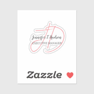 Calligraphie-Trends in klassischer Schriftzeichen- Aufkleber