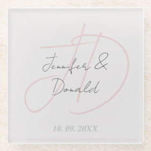 Calligraphie-Trends in klassischer Schriftzeichen- Glasuntersetzer