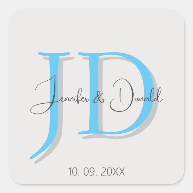 Calligraphie-Trends in klassischer Schriftzeichen- Quadratischer Aufkleber (Vorderseite)