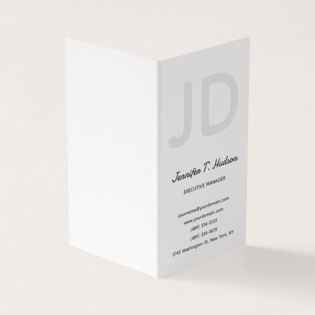 Calligraphie-Trends in klassischer Schriftzeichen- Visitenkarten (Vorderseite)