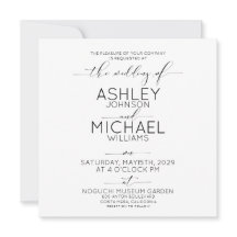 CALLIGRAPHIE TYPOGRAPHIE B&W Square Foto Wedding