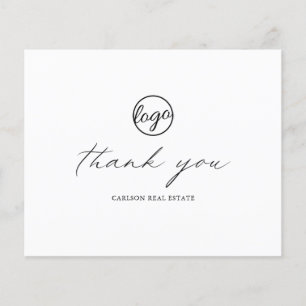 Calligraphy Budget Business Logo Danke Karte