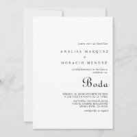 Calligraphy Classic Minimalistisch Boda Wedding