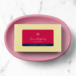 Calligraphy Editable Colors Contrast Product Adressaufkleber