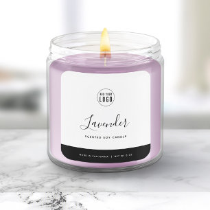 Calligraphy Editable Colors Contrast Product Label Quadratischer Aufkleber