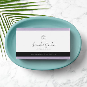 Calligraphy Editable Colors Contrast Product Label Wasserflaschenetikett