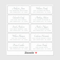 Calligraphy Guest Address Labels BESTELLEN AUF 6"