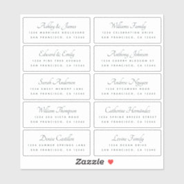 Calligraphy Guest Address Labels BESTELLEN AUF 6" 