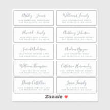 Calligraphy Guest Address Labels BESTELLEN AUF 6" 