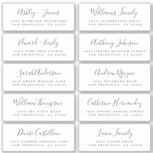 Calligraphy Guest Address Labels BESTELLEN AUF 6"