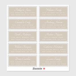 Calligraphy Guest Address Labels BESTELLEN AUF 8" 
