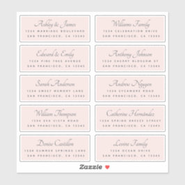 Calligraphy Guest Address Labels BESTELLEN AUF 8" 