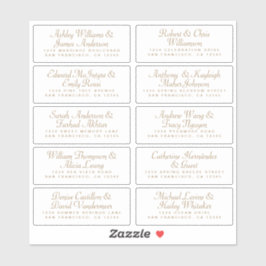 Calligraphy Guest Address Labels ORDER 6" oder 8"!