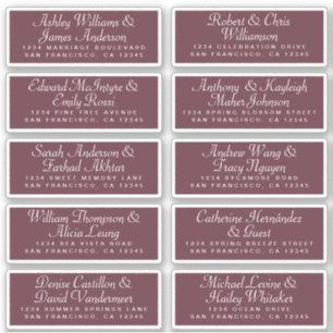 Calligraphy Guest Address Labels ORDER 6" oder 8"!