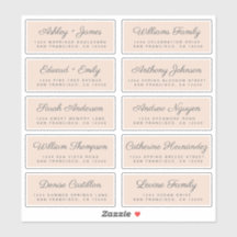Calligraphy Guest Address Labels ORDER 6" oder 8"!