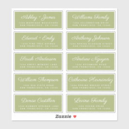 Calligraphy Guest Address Labels ORDER 6" oder 8"!