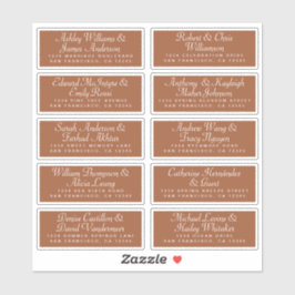 Calligraphy Guest Address Labels ORDER 6" oder 8"!