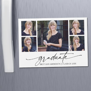 Calligraphy Ink 5 Foto Abschluss Magnet Card