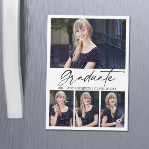 Calligraphy Ink Abschluss 4 Foto Magnet Card